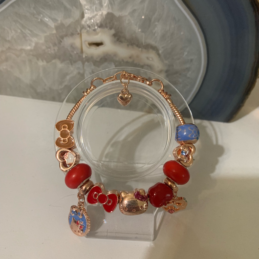 Hello Kitty Gold Charm Bracelet